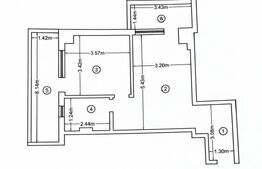 Apartament 2 camere, 54.6 mp, zona Bucium 