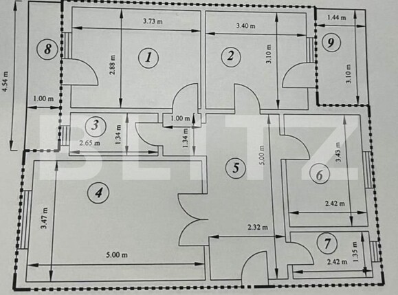 Apartament de vânzare 3 camere Exterior Vest - 209616AV | BLITZ Iași | Poza1