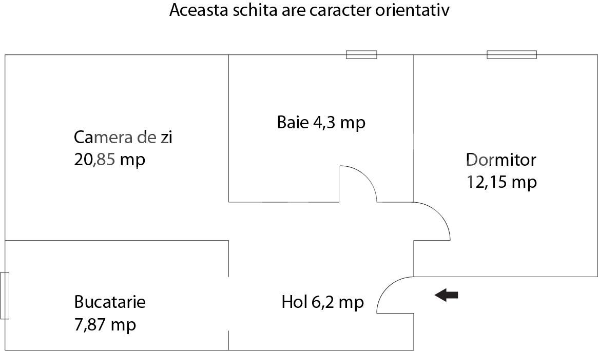 Apartament cu 3 camere in bloc nou din 2021, 51.35 mp, zona Kaufland Tatarasi