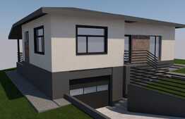 Casa individuala cu garaj, 435 mp de teren, zona Valea Adanca