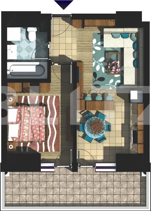 Apartament de 2 camere, bloc nou din 2019, zona Copou 