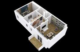 Apartament nou de 2 camere, 55 mp, decomandat, zona Pacurari