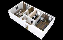 Apartament nou de 2 camere, 55 mp, decomandat, zona Pacurari