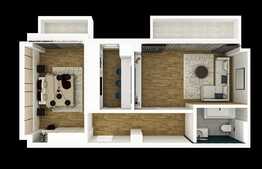 Apartament 2 camere,decomandat, 60 mp, zona Kaufland Pacurari