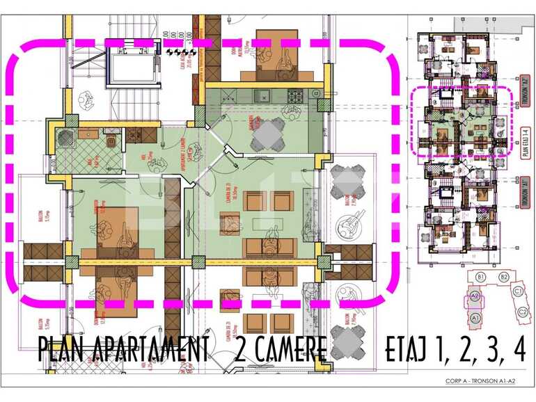Apartament de vânzare 2 camere Pacurari - 76717AV | BLITZ Iași | Poza1