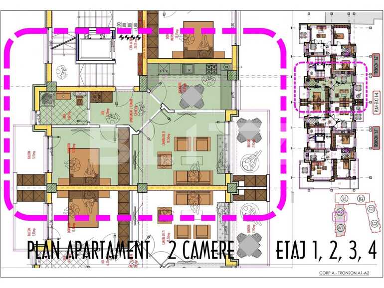 Apartament de vanzare 2 camere Pacurari - 76717AV | BLITZ Iasi | Poza1