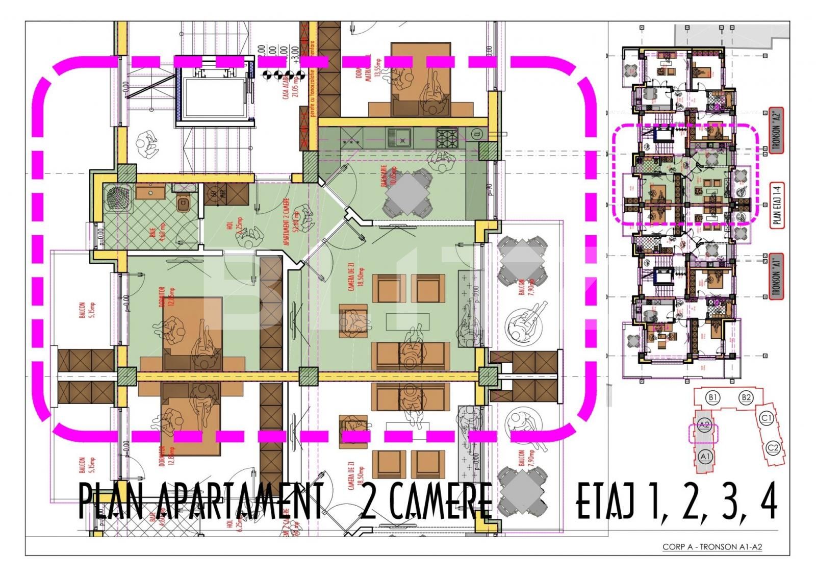 Apartament de vânzare 2 camere Pacurari - 76717AV | BLITZ Iași | Poza1
