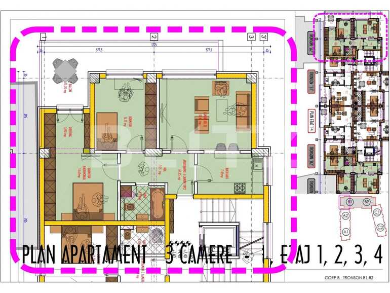 Apartament de vânzare 3 camere Pacurari - 76727AV | BLITZ Iași | Poza1
