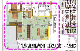 Apartament nou, 3 camere cu parcare inclus, 93 mp,  capat Pacurari