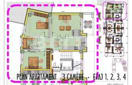 Apartament nou de 3 camere, decomandat, 68.75 mp utili, capat Pacurari 