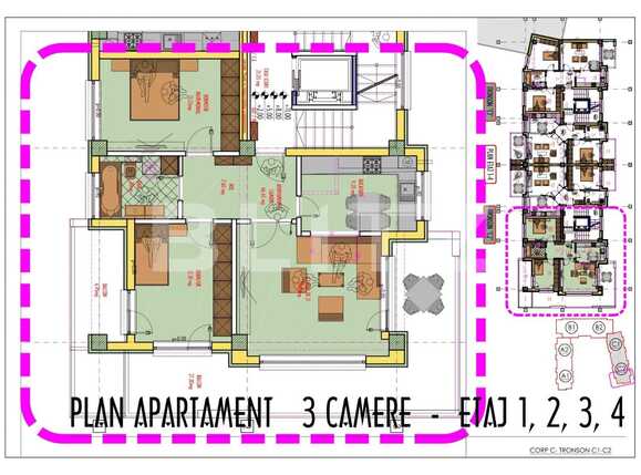 Apartament de vânzare 3 camere Pacurari - 76743AV | BLITZ Iași | Poza1