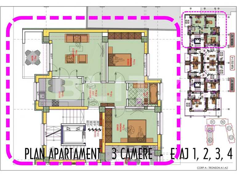 Apartament de vânzare 3 camere Pacurari - 76745AV | BLITZ Iași | Poza1