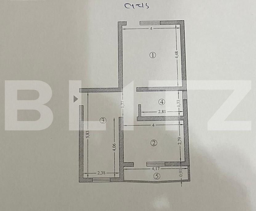 Apartament 2 camere, cu terasa, 60 mp, zona Bucium
