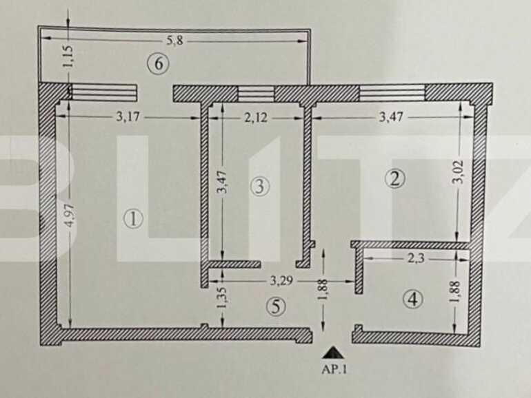 Apartament de vânzare 2 camere Visani - 77390AV | BLITZ Iași | Poza1