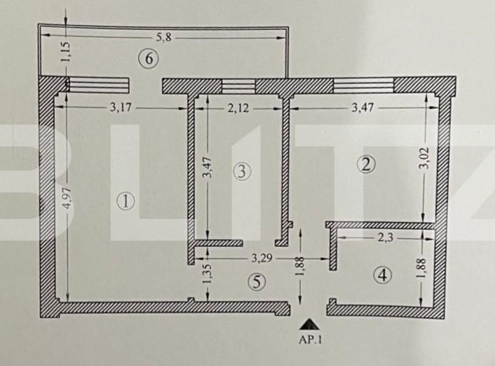 Apartament de vânzare 2 camere Visani - 77390AV | BLITZ Iași | Poza1