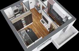 Apartament nou, 1 camera, 36.5 mp, COMISION 0 