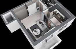 Apartament premium cu sistem smart home, 1 camera, 41 mp, intr-un cartier rezidential