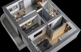 Apartament premium de 2 camere, 60.5 mp, zona Poitiers. COMISION 0