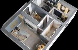 Apartament premium de 2 camere, 60.5 mp, zona Poitiers. COMISION 0