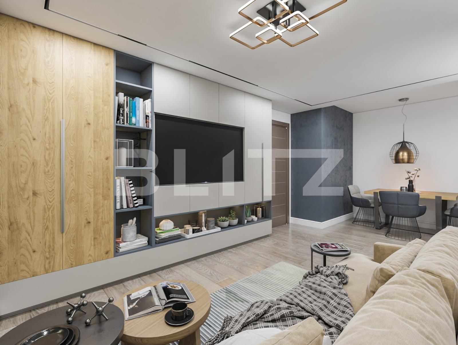 Apartament premium de 2 camere cu sistem smart home, 60.5 mp in cartier rezidential