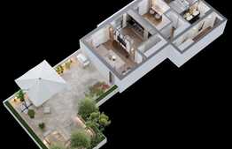 Apartament premium de 3 camere, 80 mp, 70 mp terasa, sistem smart home!