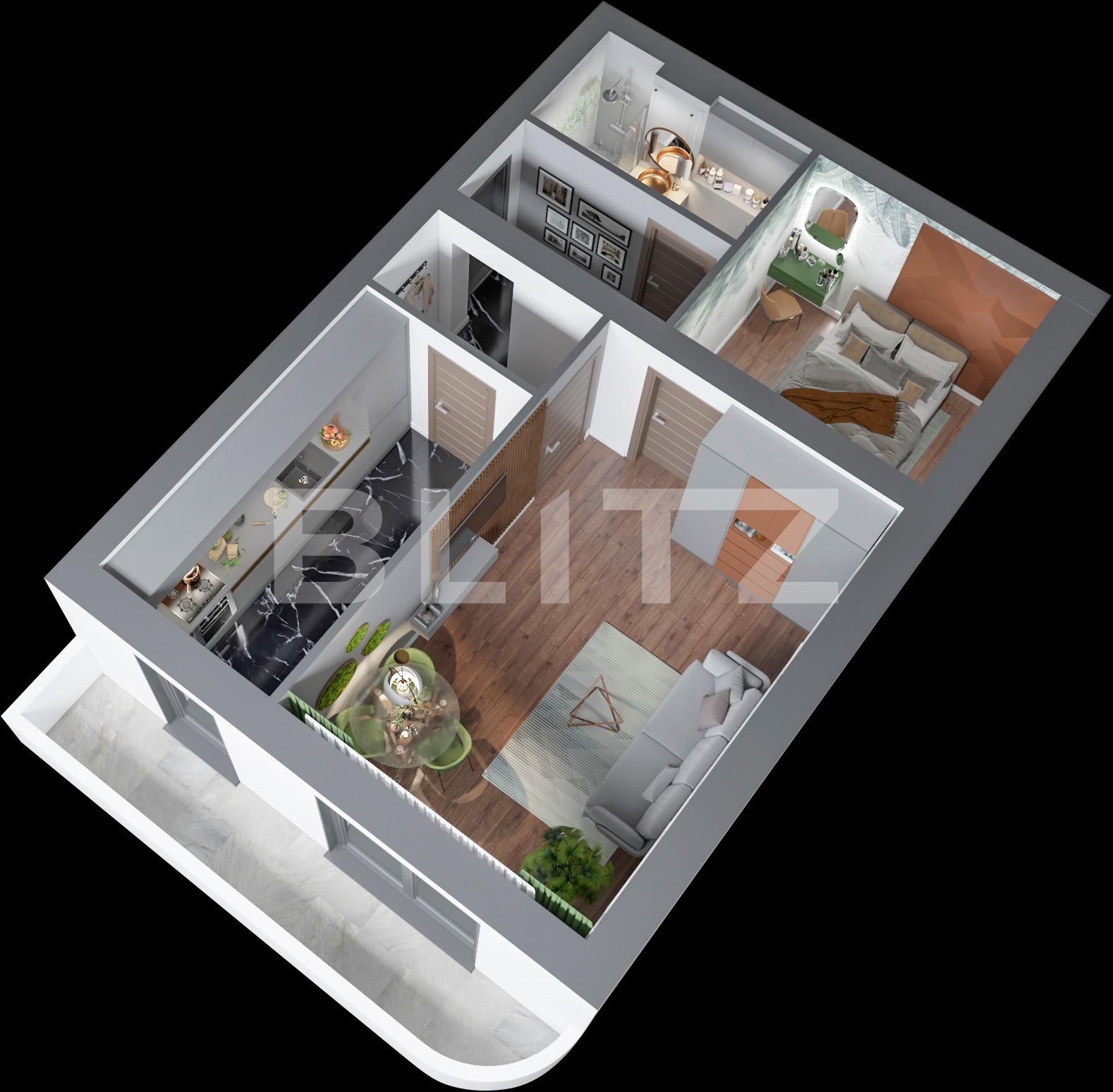 Apartament de vânzare 2 camere Frumoasa - 77446AV | BLITZ Iași | Poza8