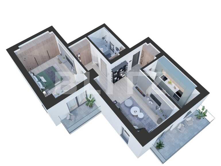 Apartament de vanzare 2 camere Nicolina - 77463AV | BLITZ Iasi | Poza2