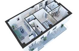 Apartament nou de 3 camere, 97 mp, 2 bai,  Nicolina