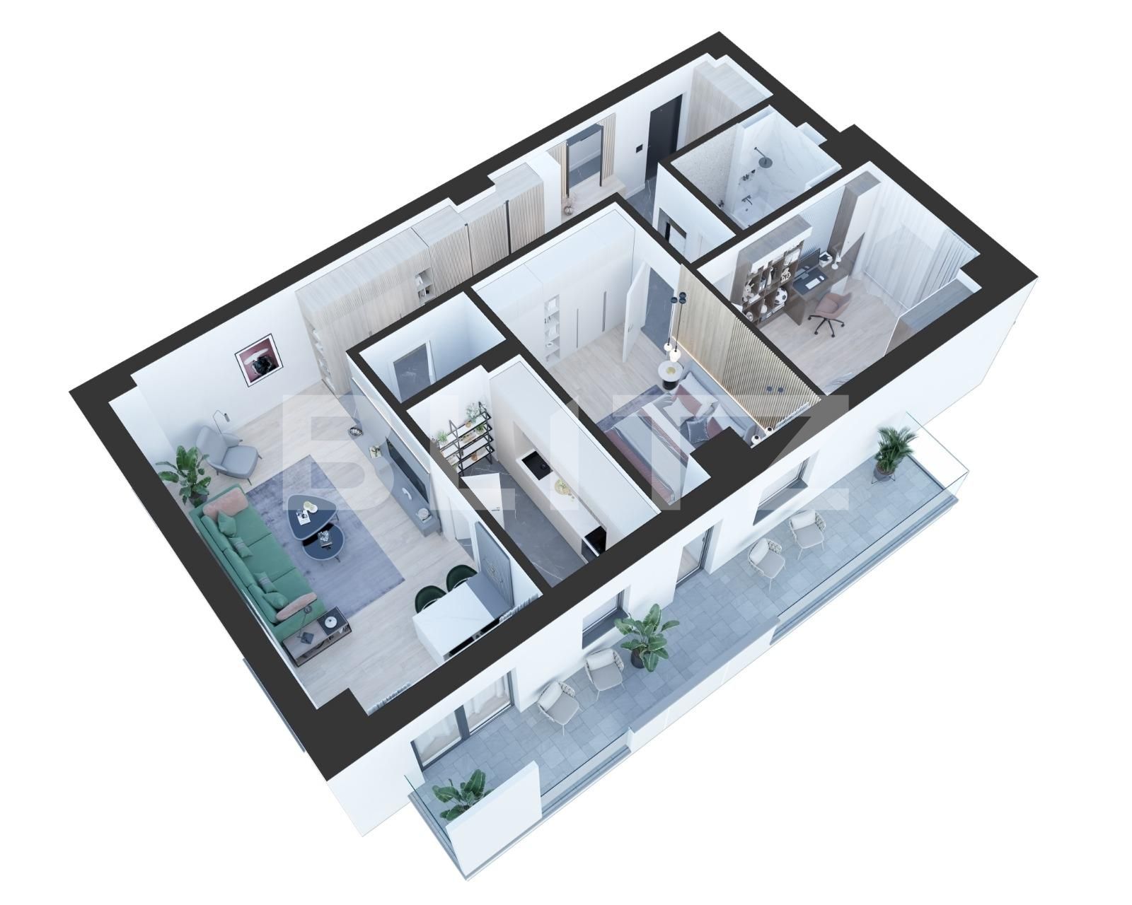 Apartament de vânzare 3 camere Nicolina - 77465AV | BLITZ Iași | Poza2