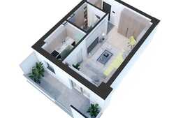 Garsoniera noua decomandata, 43 mp, Nicolina