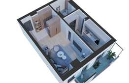 Garsoniera noua de 46 mp, balcon, zona Nicolina