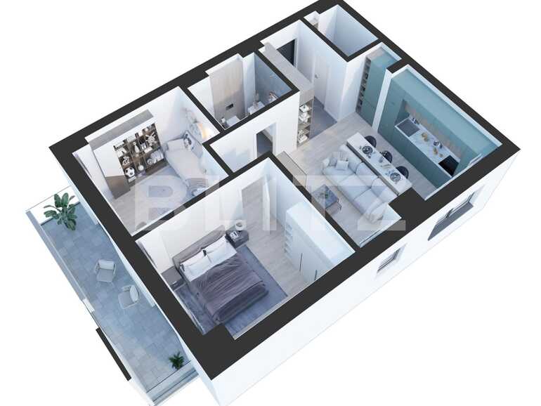 Apartament de vânzare 3 camere Nicolina - 77472AV | BLITZ Iași | Poza1