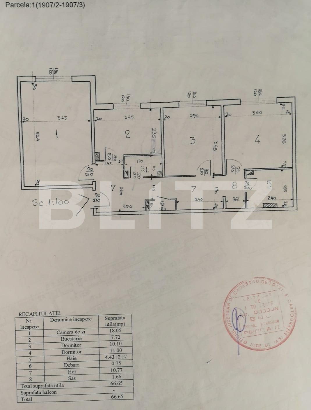 Apartament de vânzare 4 camere Frumoasa - 77488AV | BLITZ Iași | Poza1
