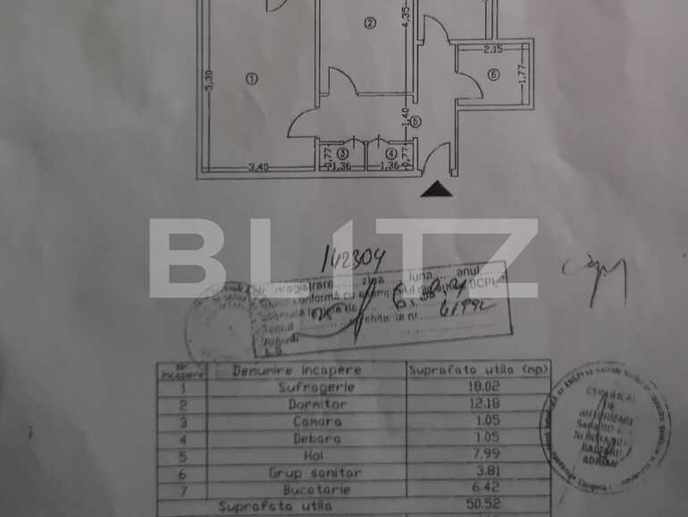 Apartament de vânzare 2 camere Zimbru - 77608AV | BLITZ Iași | Poza1