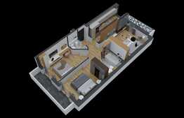 Apartament nou modern finisat de 3 camere, 72 mp, parcare subterana, zona Pacurari