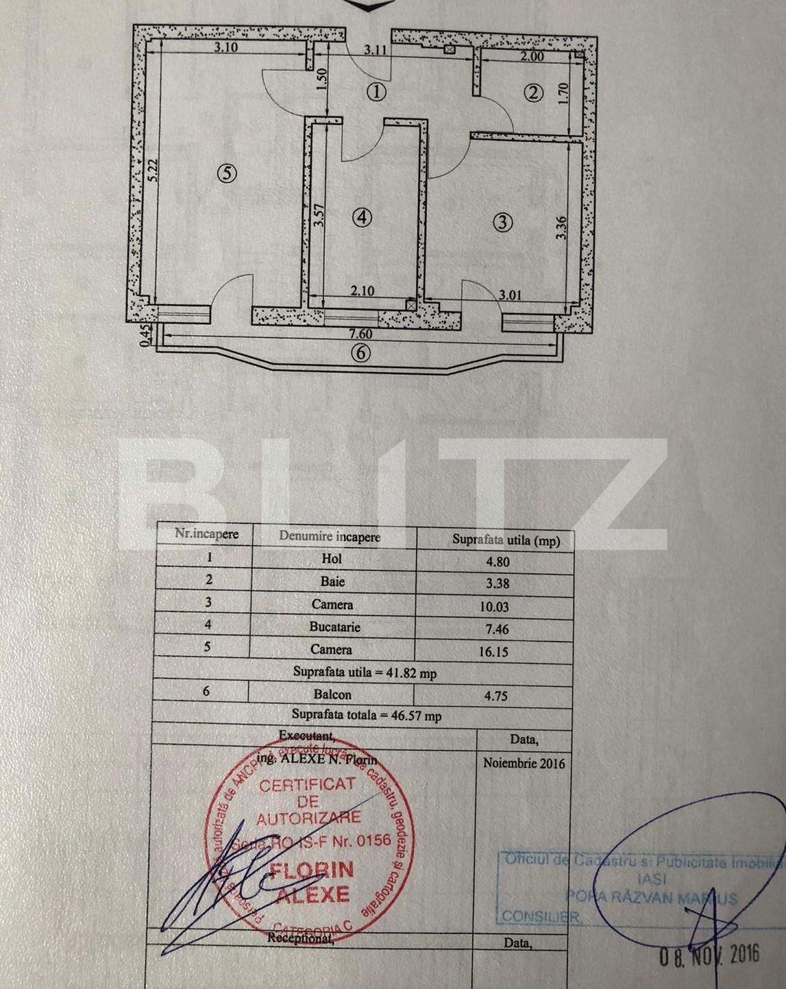 Apartament de vânzare 2 camere Galata - 78049AV | BLITZ Iași | Poza1