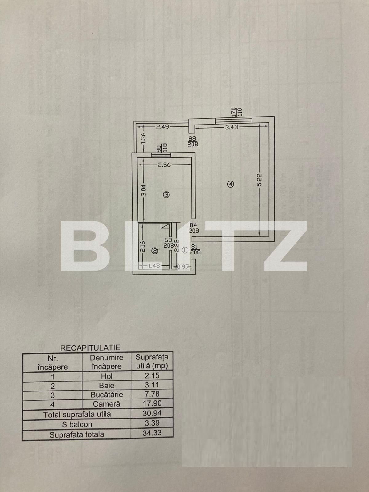 Garsonieră de vânzare Nicolina - 78202AV | BLITZ Iași | Poza7