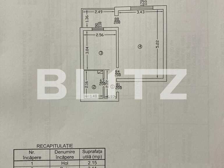 Garsonieră de vânzare Nicolina - 78202AV | BLITZ Iași | Poza1