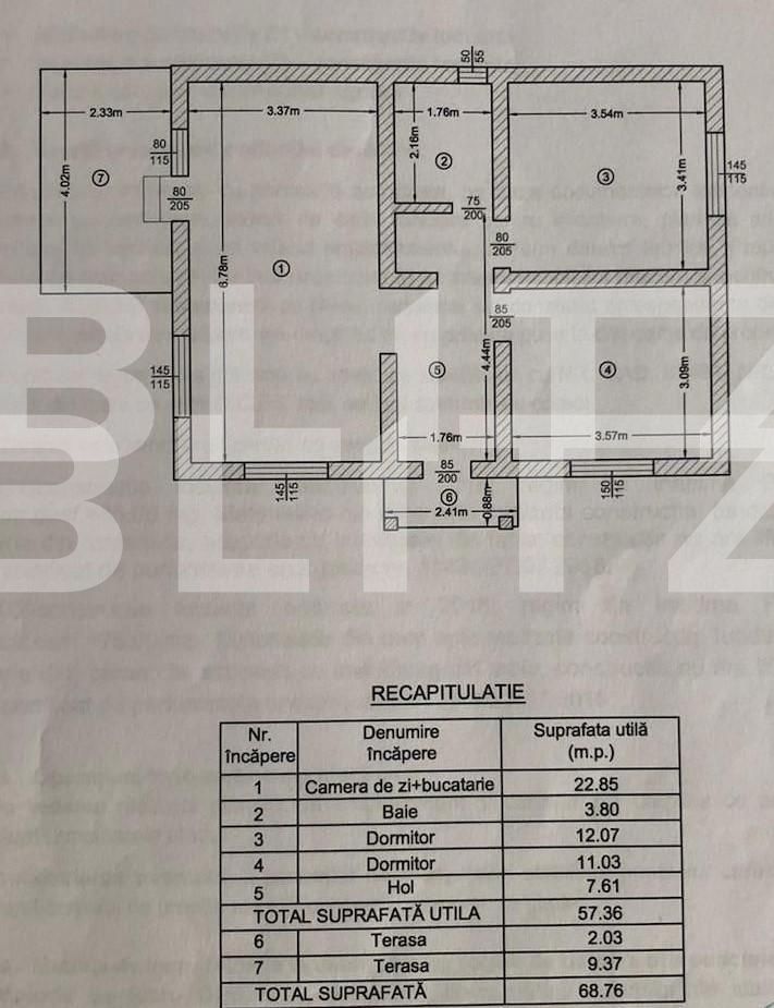 Casa de închiriat 3 camere Rediu - 78289CI | BLITZ Iași | Poza1