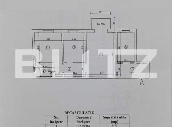 Apartament de vânzare 3 camere Zimbru - 78728AV | BLITZ Iași | Poza9