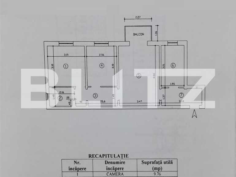 Apartament de vânzare 3 camere Zimbru - 78728AV | BLITZ Iași | Poza1