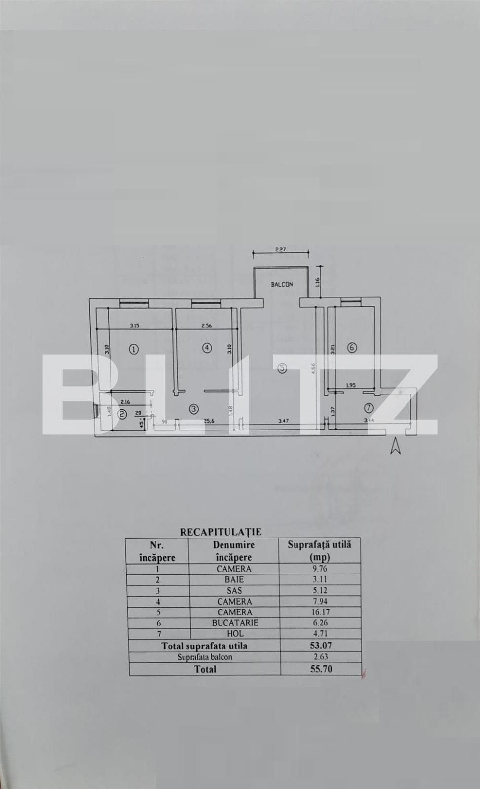 Apartament de vânzare 3 camere Zimbru - 78728AV | BLITZ Iași | Poza1