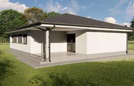 Casa individuala de 4 camere cu canalizare, 684 mp teren, zona Gaureni