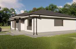 Casa individuala de 4 camere cu canalizare, 684 mp teren, zona Gaureni