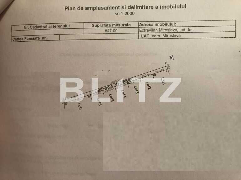 Teren de vânzare Miroslava - 79894TV | BLITZ Iași | Poza3