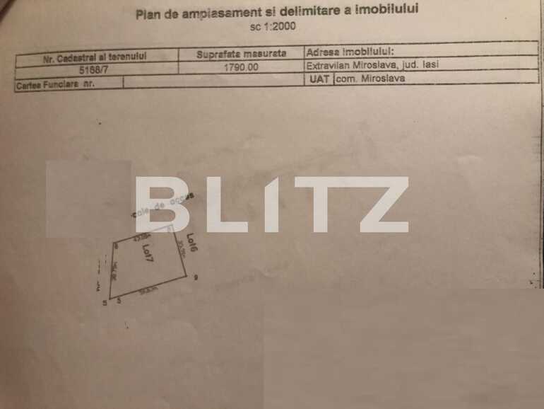Teren de vânzare Miroslava - 79894TV | BLITZ Iași | Poza2