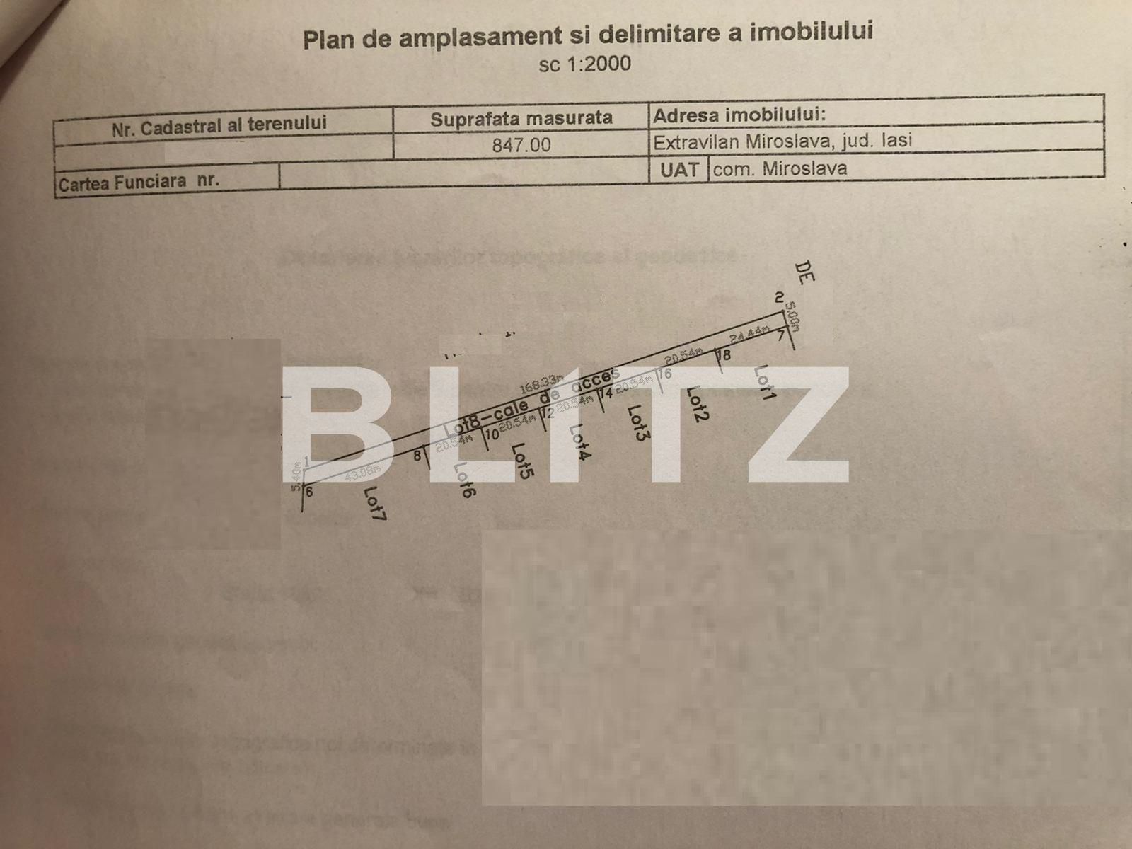 Teren de vânzare Miroslava - 79894TV | BLITZ Iași | Poza3