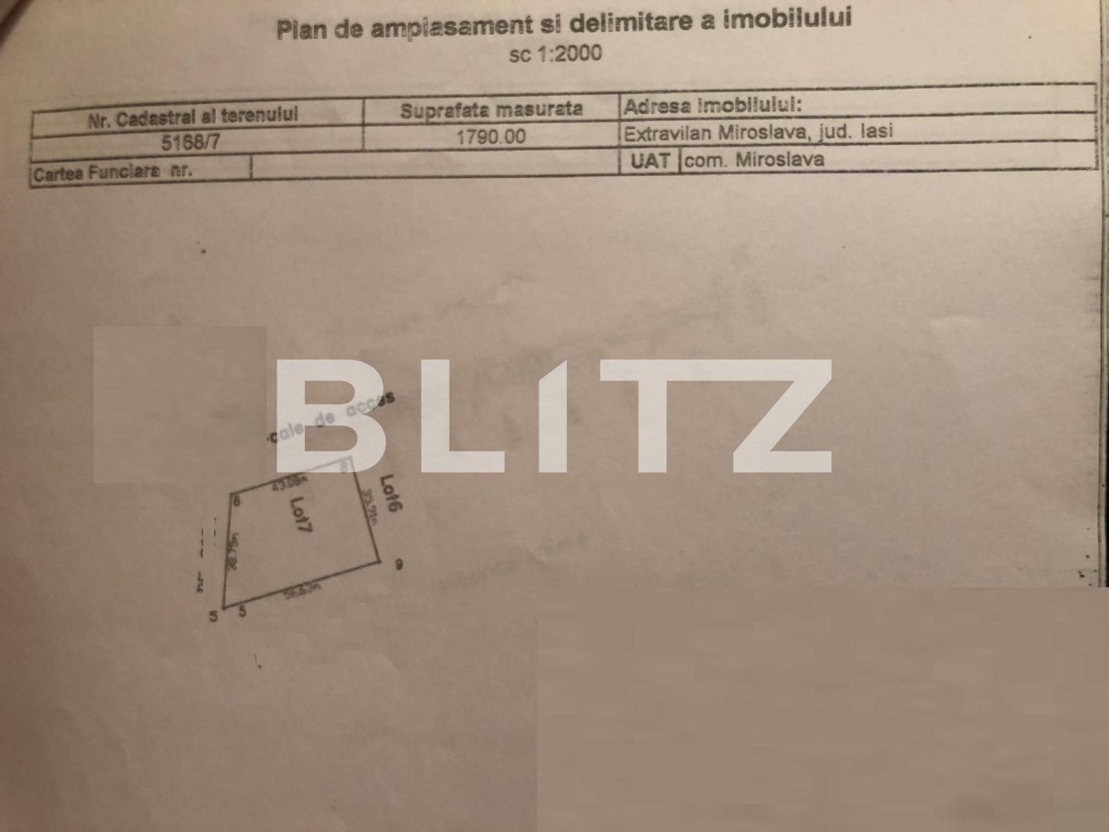 Teren de vânzare Miroslava - 79894TV | BLITZ Iași | Poza2