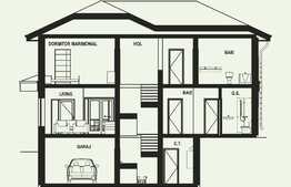 Vila de 4 camere, 178.5 mp utili, teren 500 mp, zona Bucium