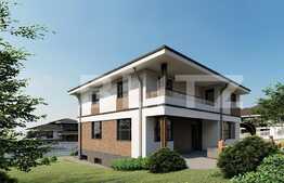 Vila de 5 camere cu panorama, 255 mp, teren 1000 mp, Bucium